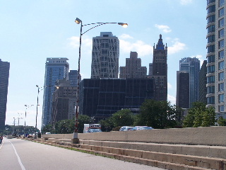 Lake Shore Drive and downtown Chicago 